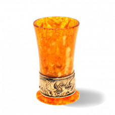 стопка "Охота" из янтаря