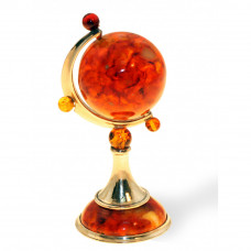 Сувенир "Глобус" из янтаря