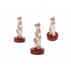 Сувенир "Киса" из янтаря