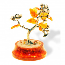 Сувенир "Цветущая сакура" из янтаря