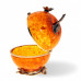 Шкатулка "Райское яблоко" из янтаря