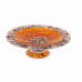 Блюдо "Малиновка" из янтаря