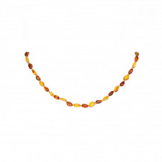 Утонченное колье из бисера и янтаря