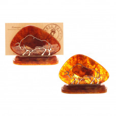 Визитница "Телец" из янтаря