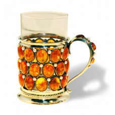 Подстаканник из янтаря podST-kab