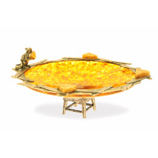 Блюдо "Сырная тарелка" из янтаря 11711