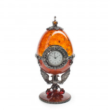 часы-шкатулка "Державные" из янтаря 1801