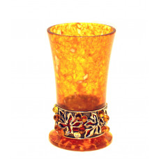 Стопка "Виноград" из янтаря 11505