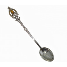 Ложечка (серебро) с янтарем HD8-13/v