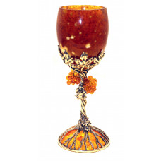 Бокал "Виноград" из янтаря 11502