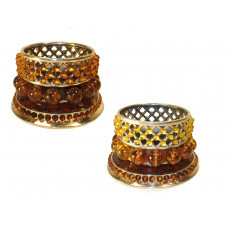 подсвечник "Солнышко" из янтаря pds8-1906