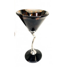 Бокал для мартини "Лето" из черного янтаря 1404-black Бокал для мартини "Лето" из черного янтаря 1404-black