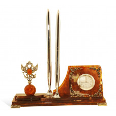 Письменный прибор из янтаря "Державный" pism-Armas