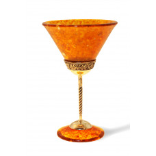 бокал для мартини "Антик" из янтаря 1704 бокал для мартини "Антик" из янтаря 1704