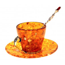 Кофейный набор из янтаря 3202