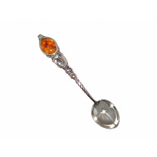 Ложечка (серебро) с янтарем 09