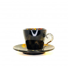Кофейная чашка из черного янтаря 3202-black