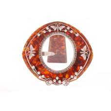 Фоторамка "Стрекозы" с жемчугом из янтаря RM-5/strz